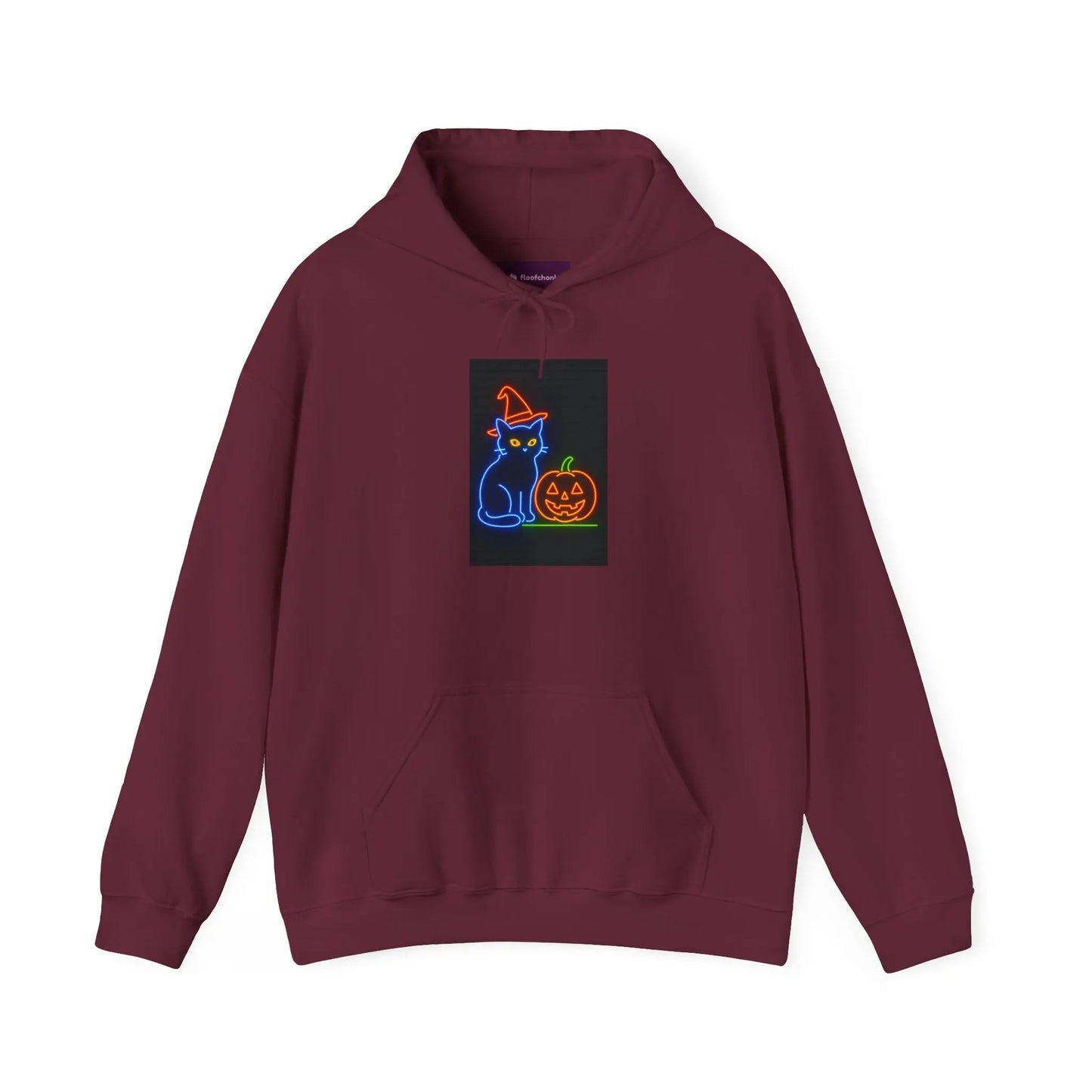 Halloween Cat Hoodie, Cozy Fall Apparel, Spooky Season Outfit, Gift for Cat Lovers, Unisex Sweatshirt, Halloween Sweatshirt, Cat Lover Gift,