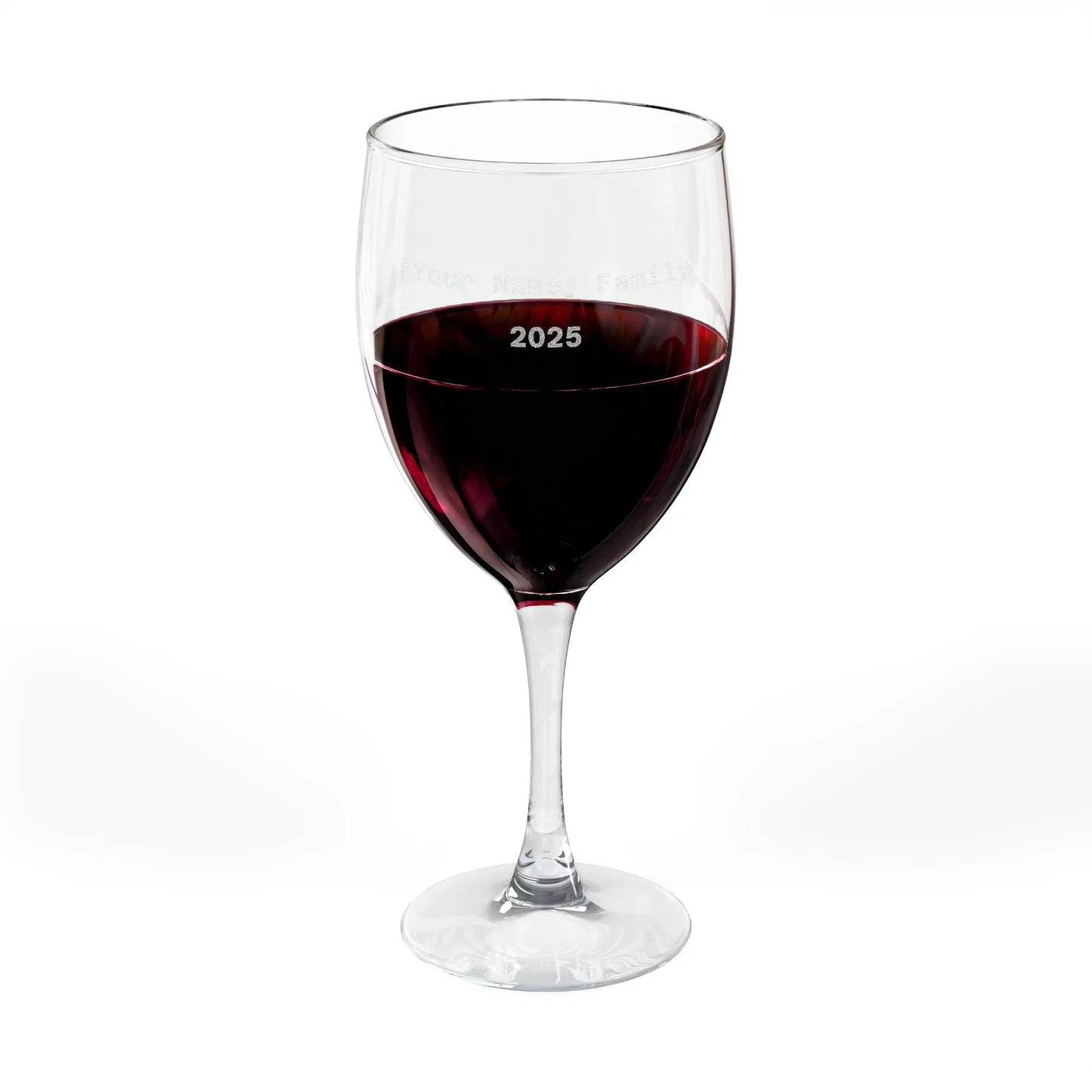 Personalized Engraved Wine Glass — Custom Name & Year, 10.5 oz Printify