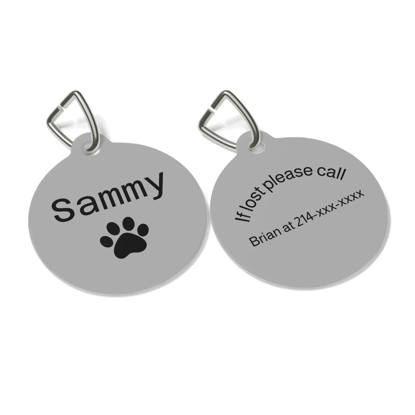 Copy of Pet Tag - Personalized Tag for Dogs or Cats Printify