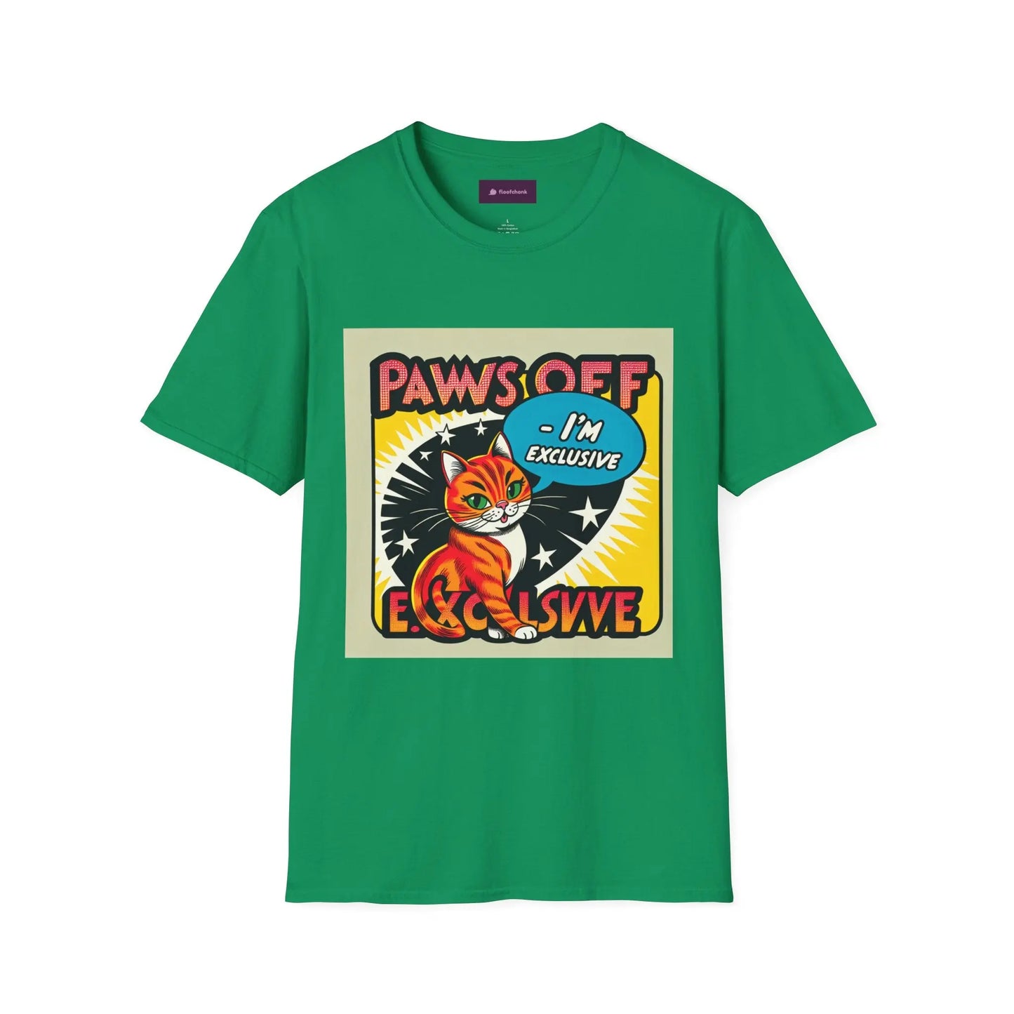 I'm Exclusive, Paw Off Cat Design Unisex T-Shirt Printify