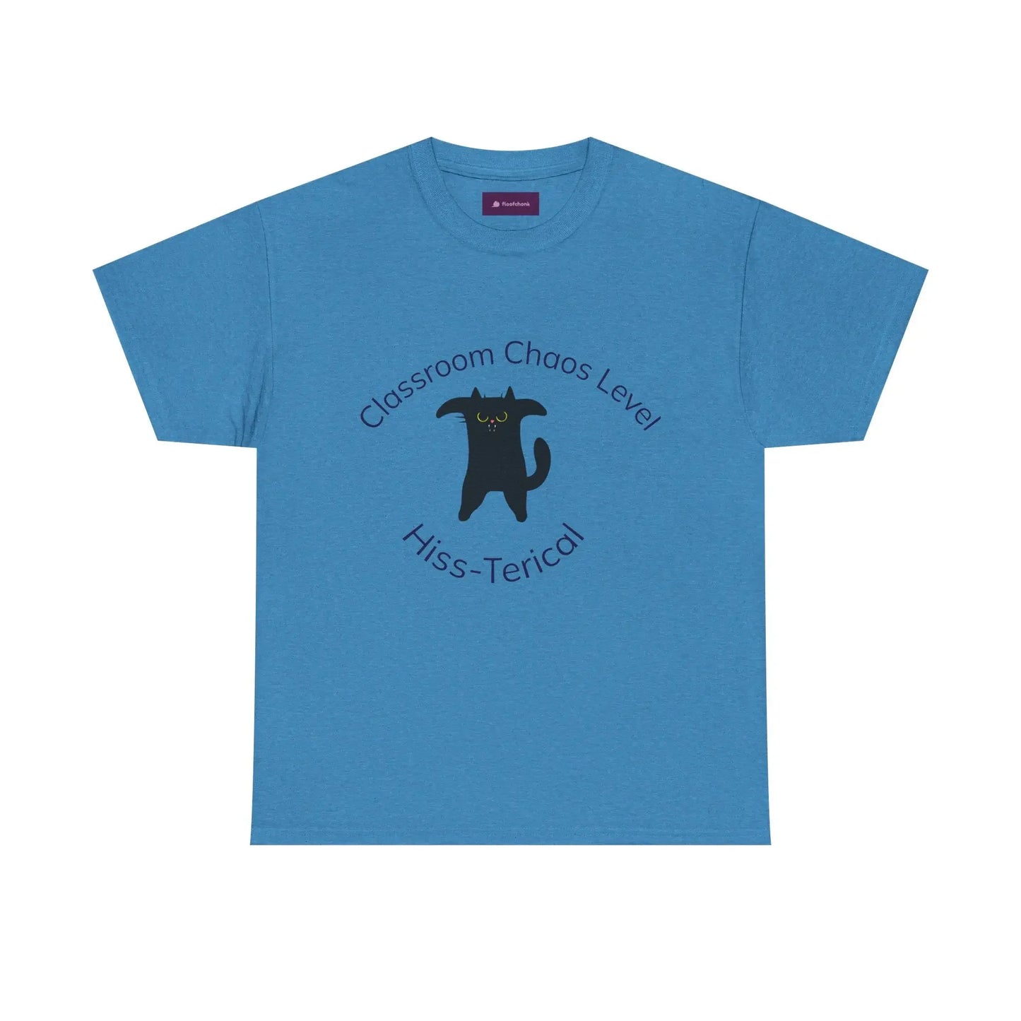 Classroom Chaos Cat Tee – Teacher Humor Cotton Tee - FloofChonk