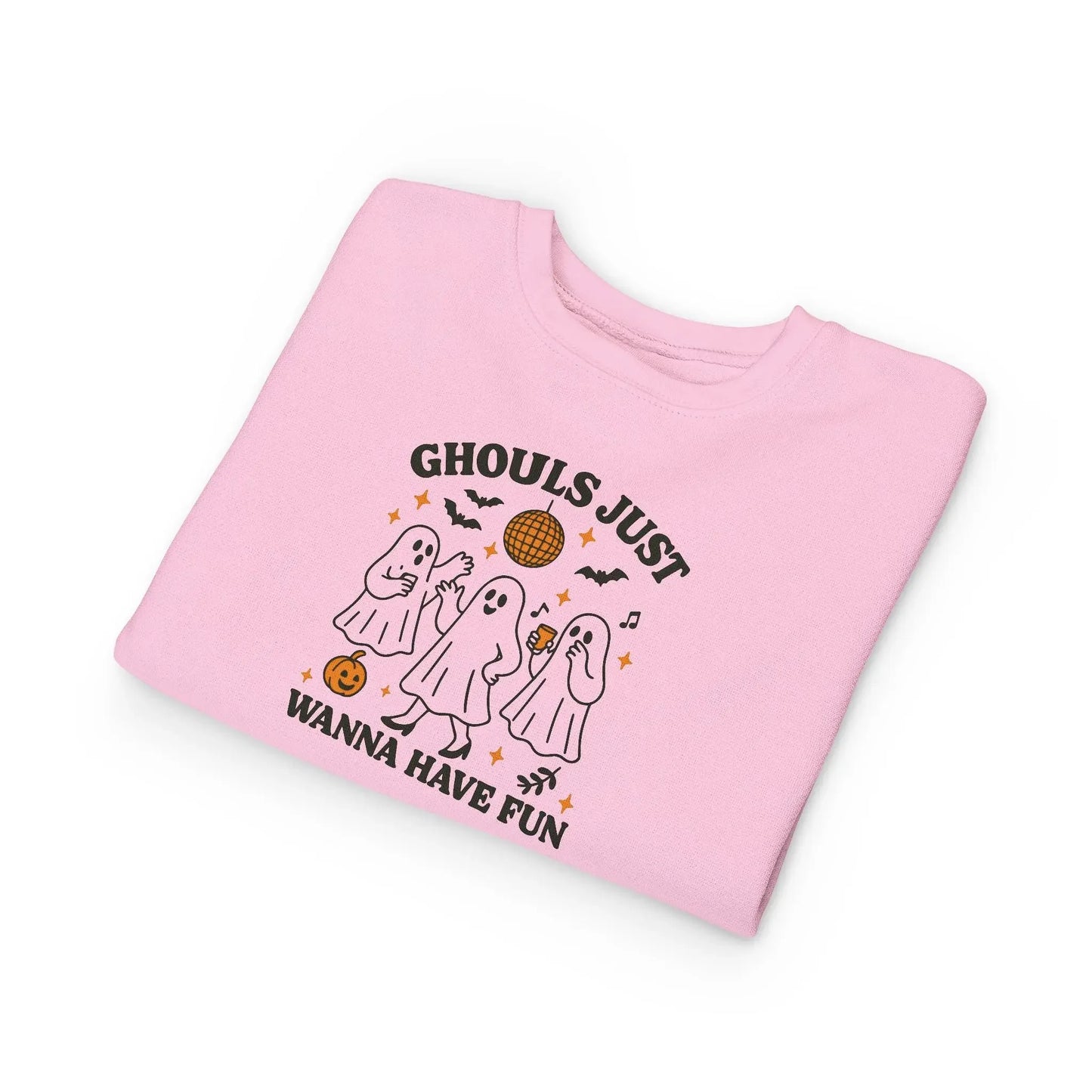 Toddler Ghostly Fun Sweatshirt - Cute Childrens Halloween Apparel - FloofChonk