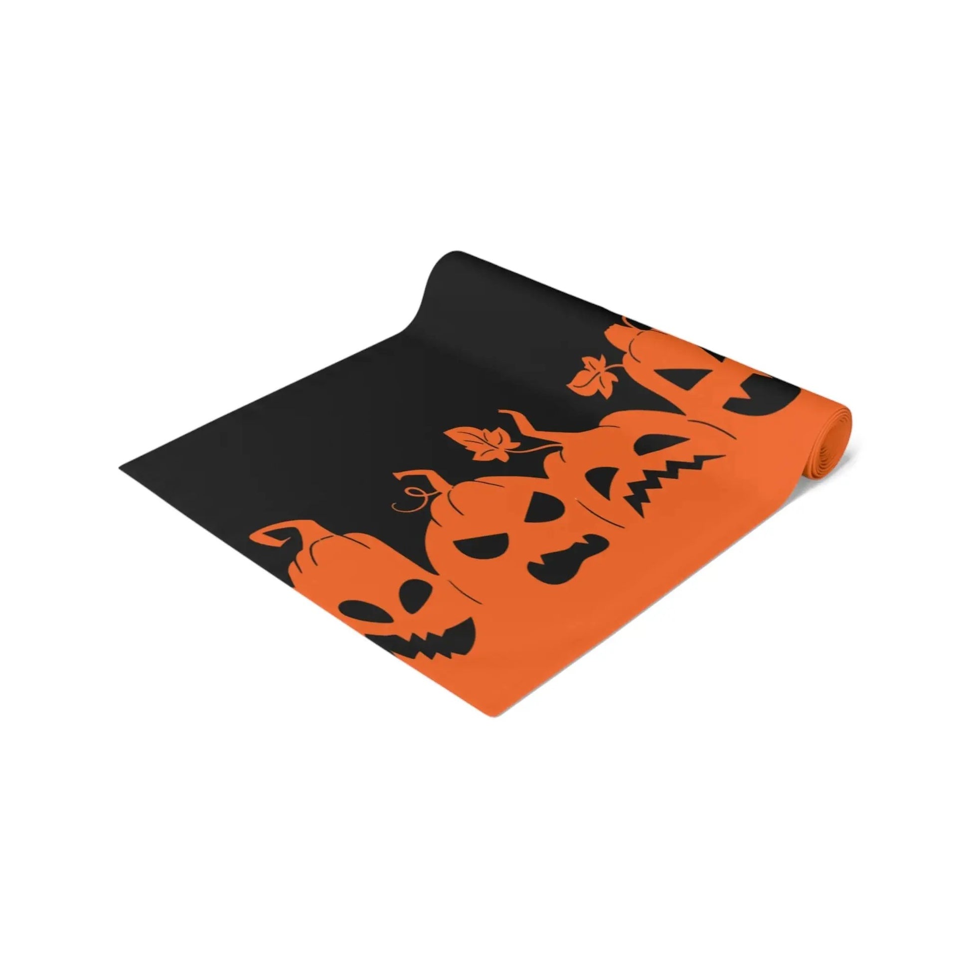 Halloween Table Runner with Pumpkins, Spooky Home Decor, Autumn Dining, Halloween Party, Halloween Table Decor, Seasonal Table Runner - FloofChonk