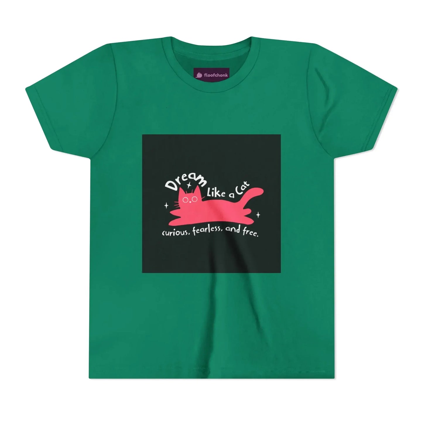 Dream Like a Cat Kids Tee - Fun Cat Design, Perfect Gift for Kids - FloofChonk