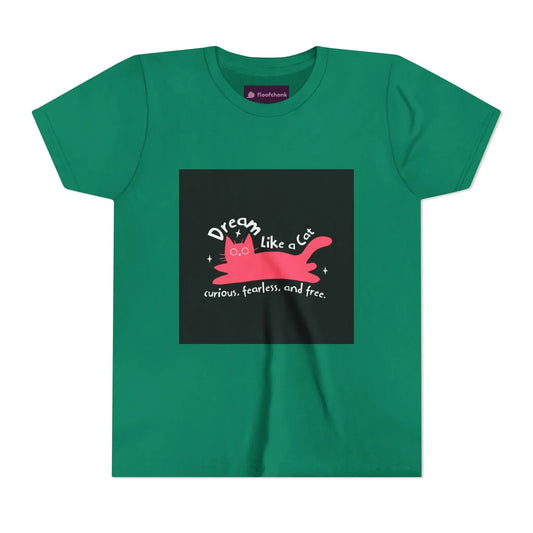 Dream Like a Cat Kids Tee - Fun Cat Design, Perfect Gift for Kids - FloofChonk