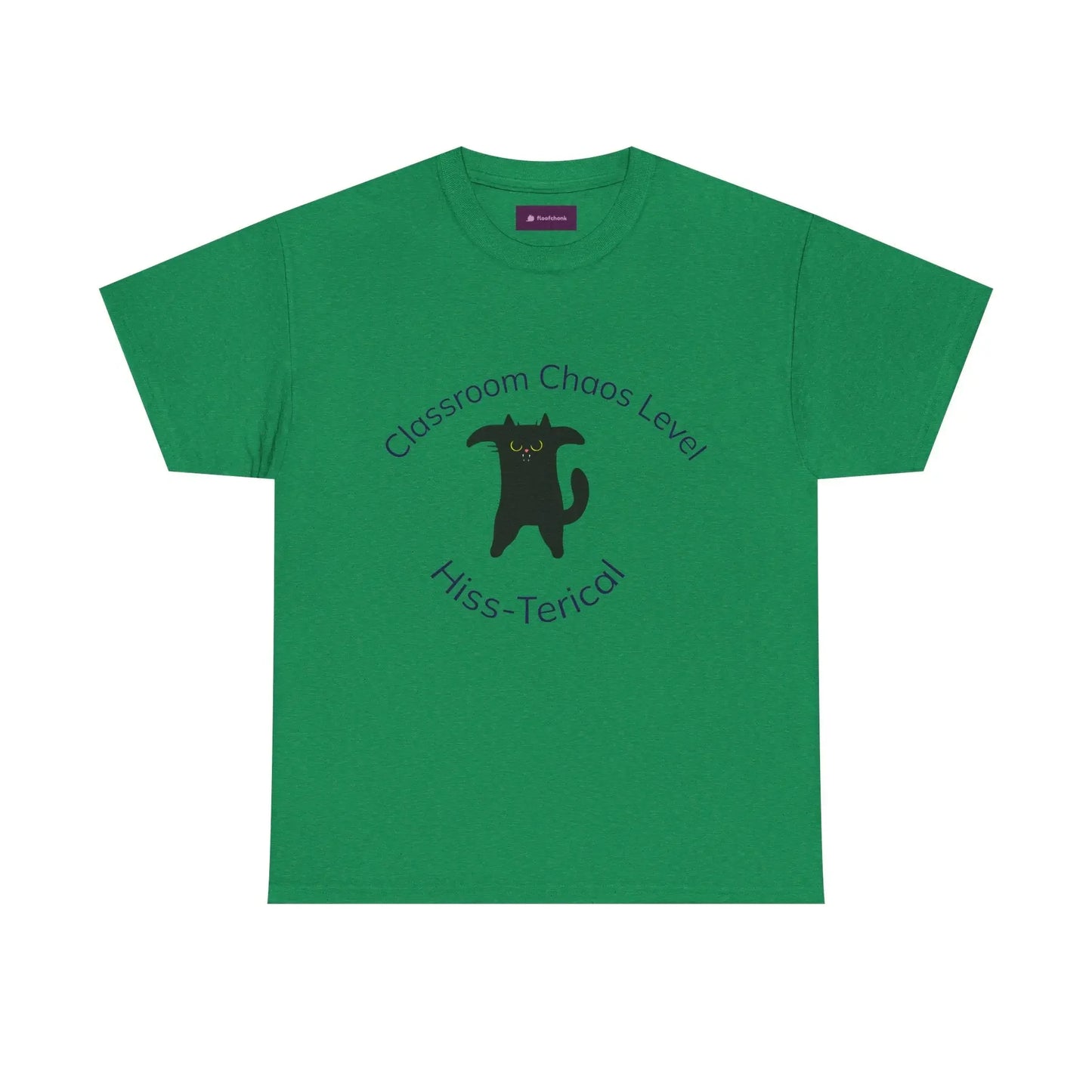 Classroom Chaos Cat Tee – Teacher Humor Cotton Tee - FloofChonk