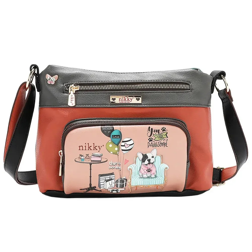 Nicole Lee USA Eco-Leather Adjustable Strap Crossbody Bag - FloofChonk