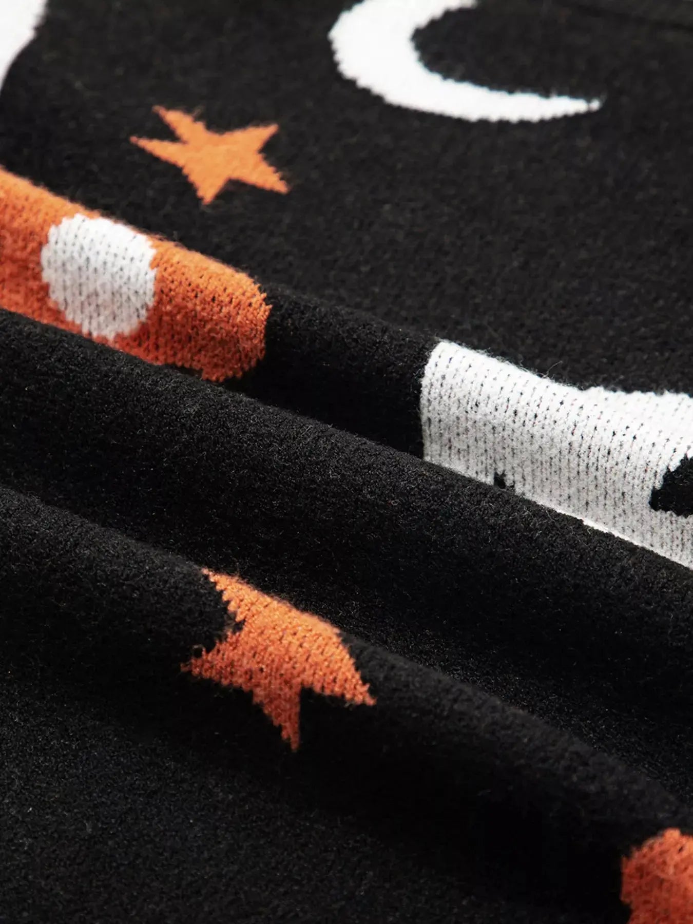 Halloween Gothic Pattern Long Sleeve Sweater - FloofChonk