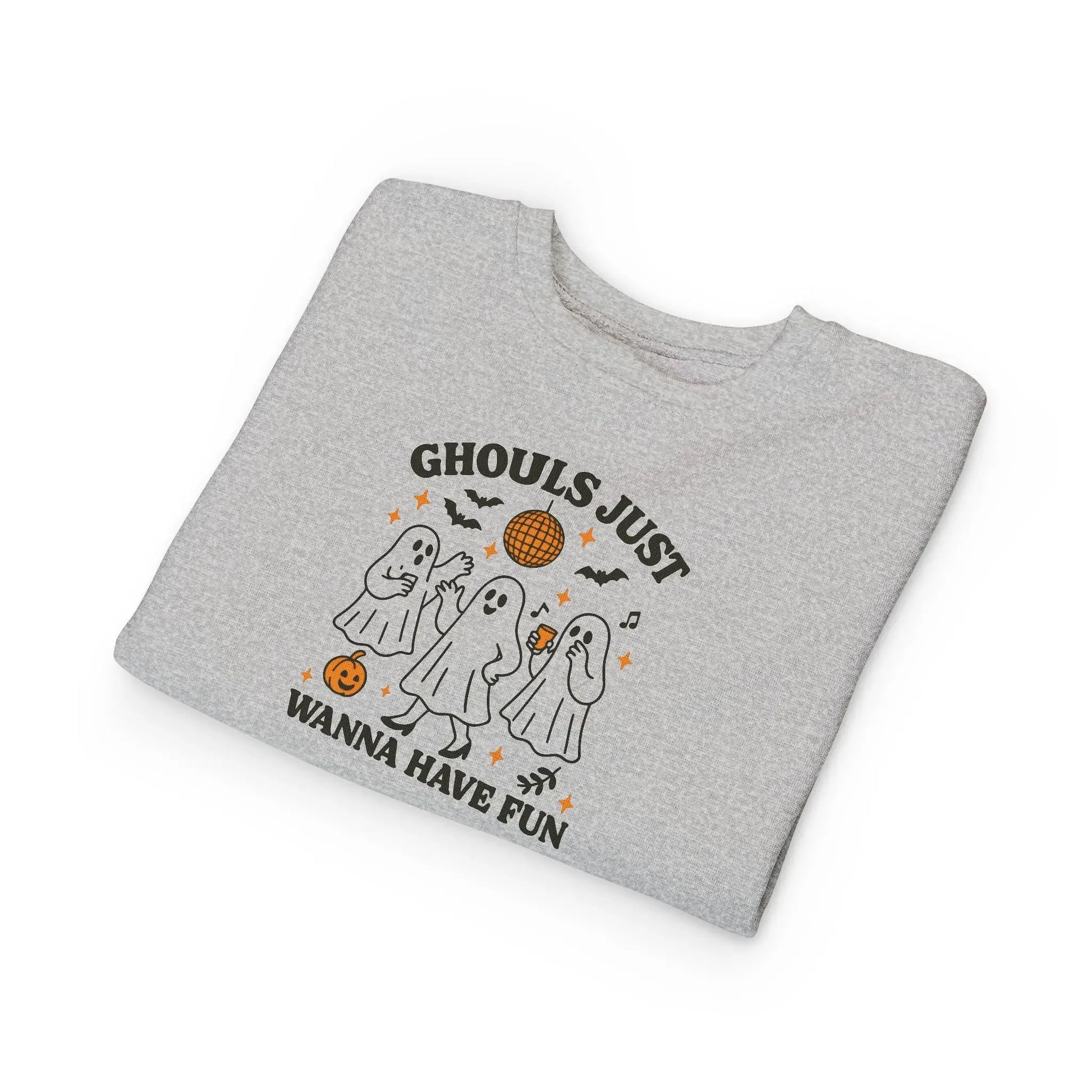 Toddler Ghostly Fun Sweatshirt - Cute Childrens Halloween Apparel - FloofChonk