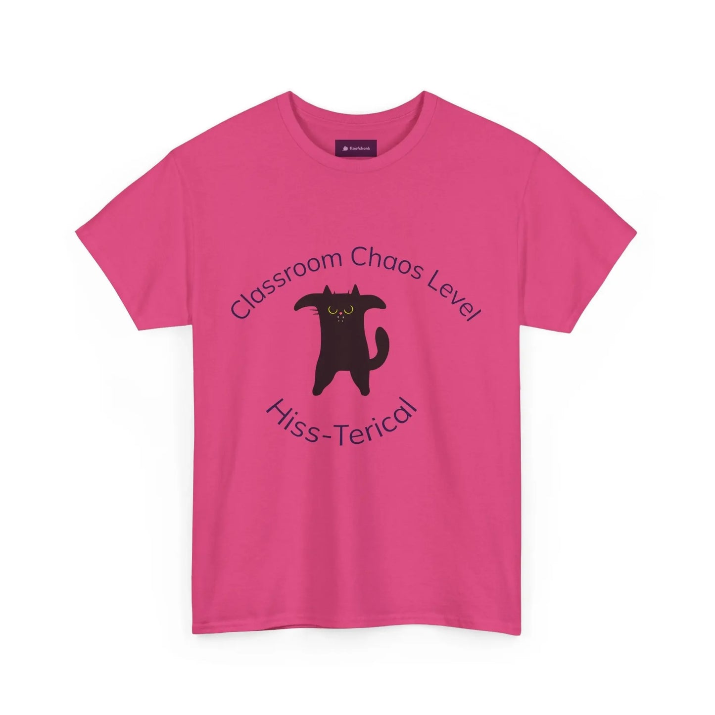 Classroom Chaos Cat Tee – Teacher Humor Cotton Tee - FloofChonk
