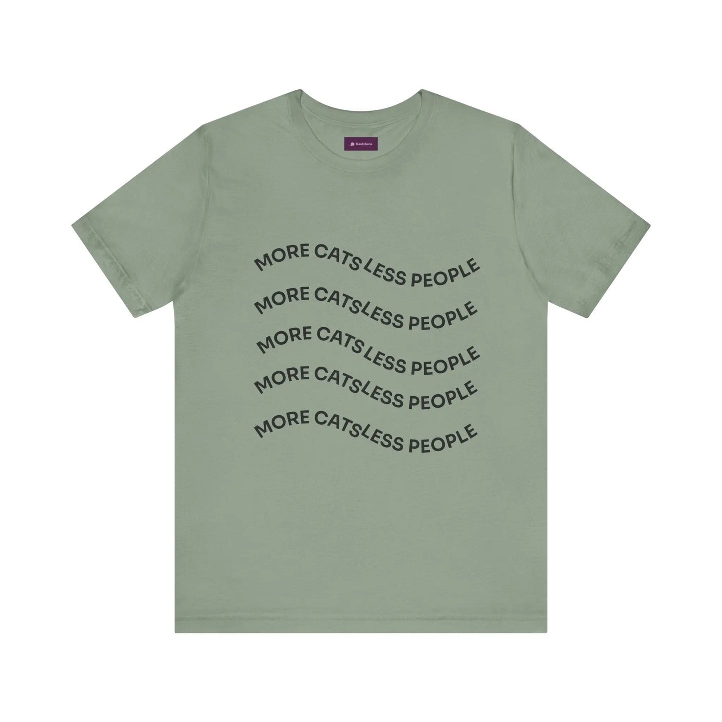 More Cats Less People Cats Graphic Tee - Unisex Jersey Shirt Printify
