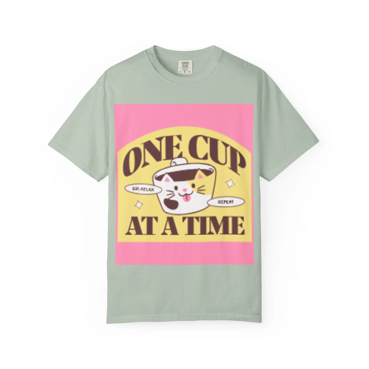 Cute Cat Retro Coffee T-Shirt, Funny Cat Lover Tee, Gift for Pet Owners, Coffee Addict Shirt, Unisex Funny Tee Printify