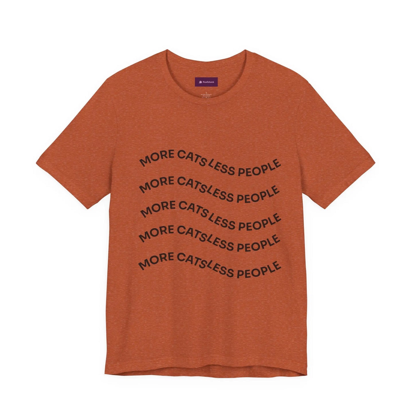 More Cats Less People Cats Graphic Tee - Unisex Jersey Shirt Printify