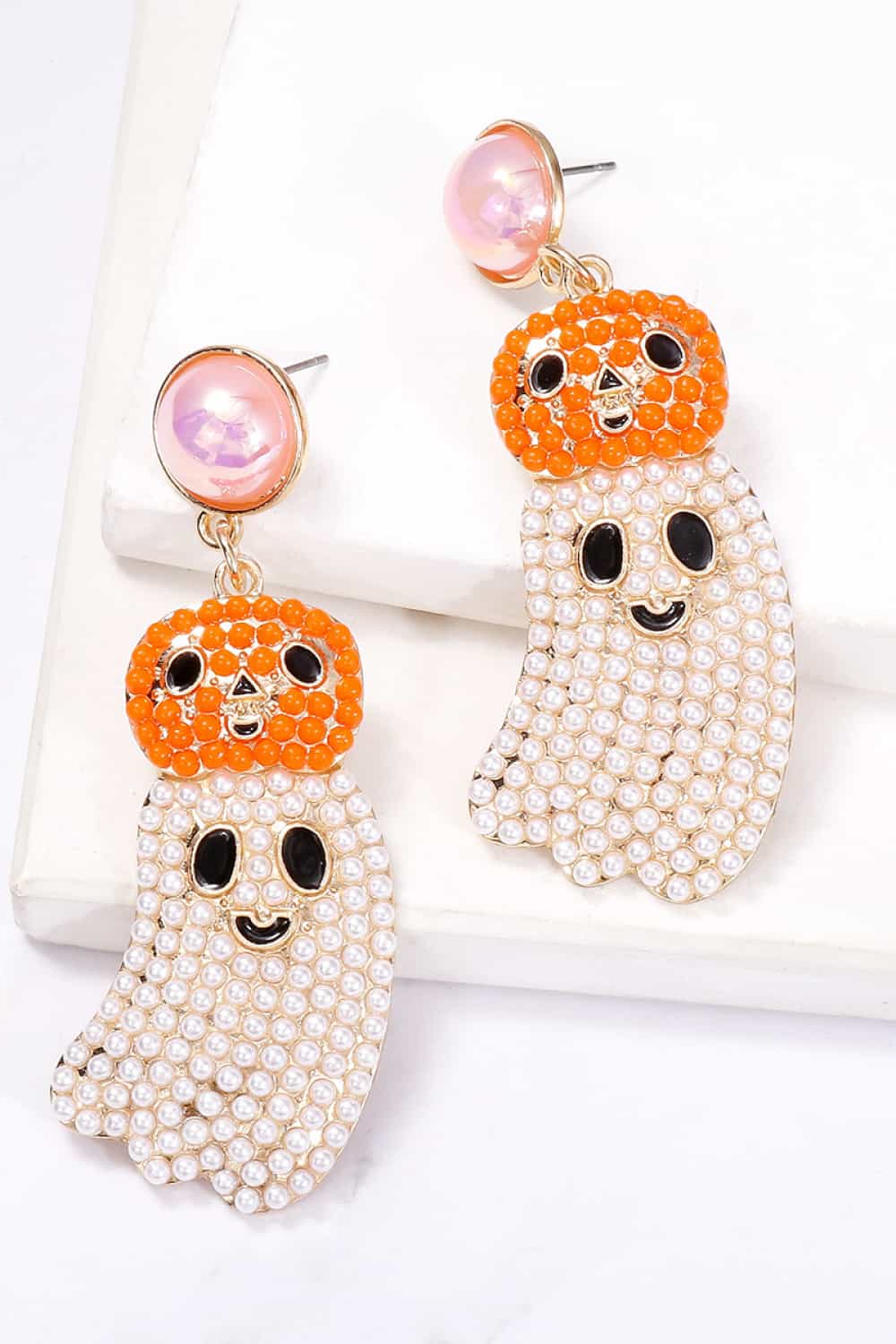 Halloween Ghost Shape Dangle Earrings - FloofChonk