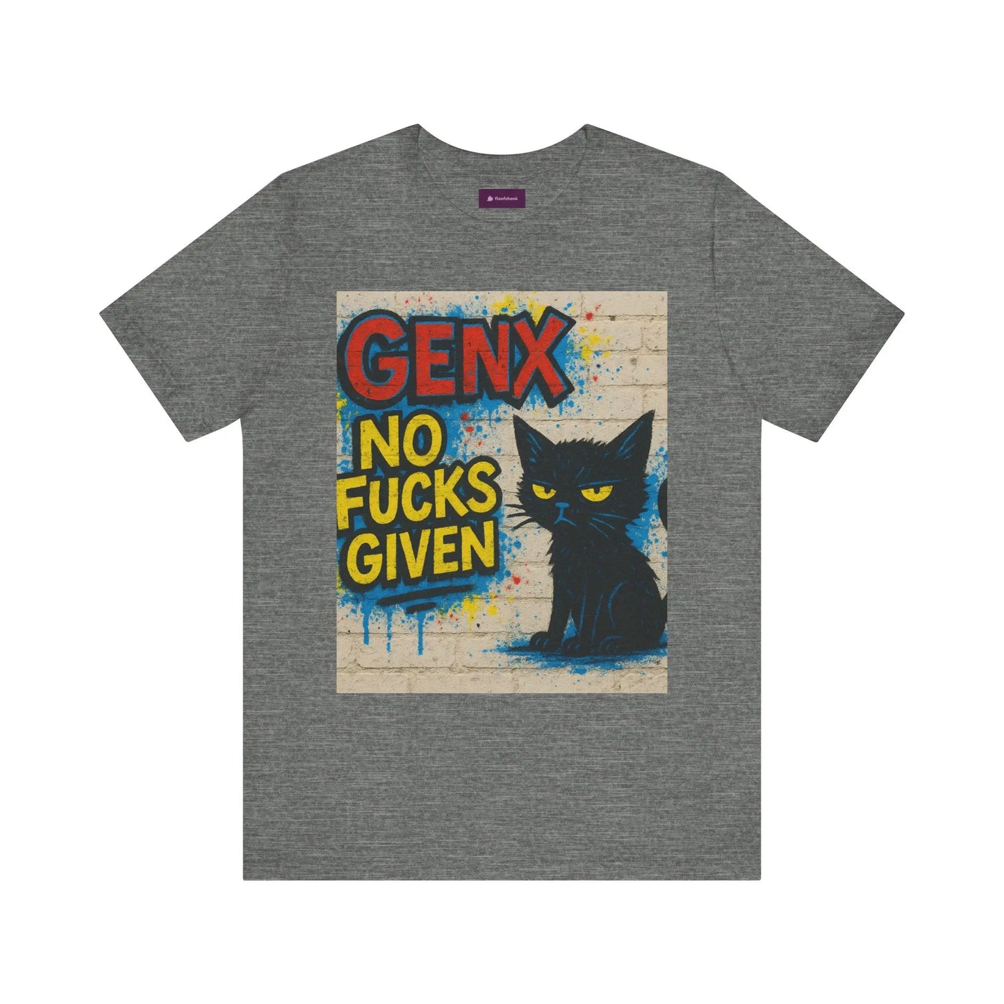 Graphic Cat Tee - Unisex Jersey Short Sleeve T-Shirt for Cat Lovers Printify
