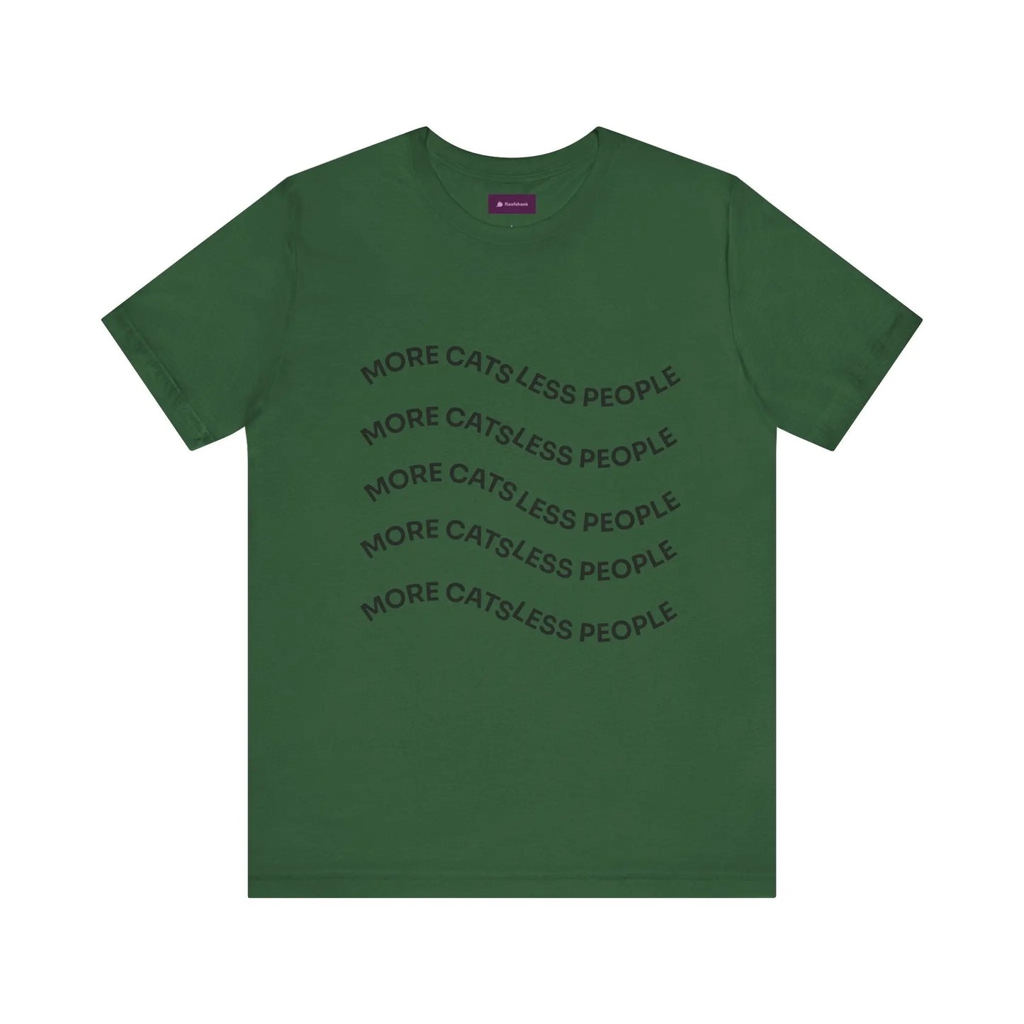 More Cats Less People Cats Graphic Tee - Unisex Jersey Shirt Printify