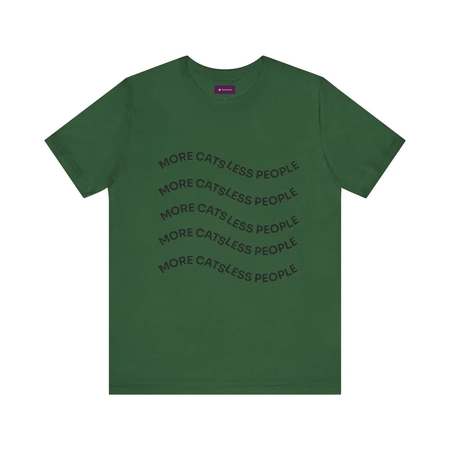 More Cats Less People Cats Graphic Tee - Unisex Jersey Shirt - FloofChonk