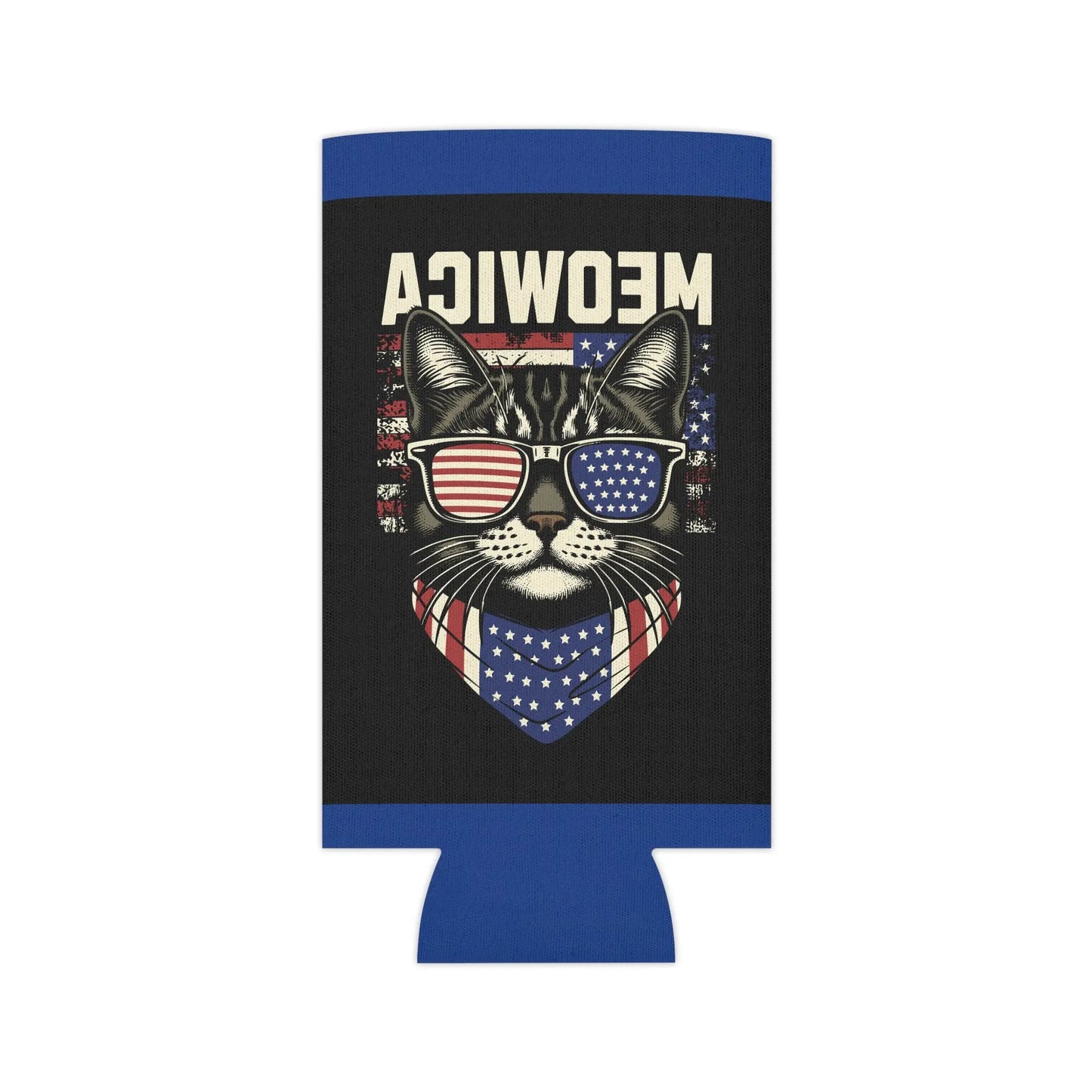 Can Cooler Meowica Cat Graphic - FloofChonk