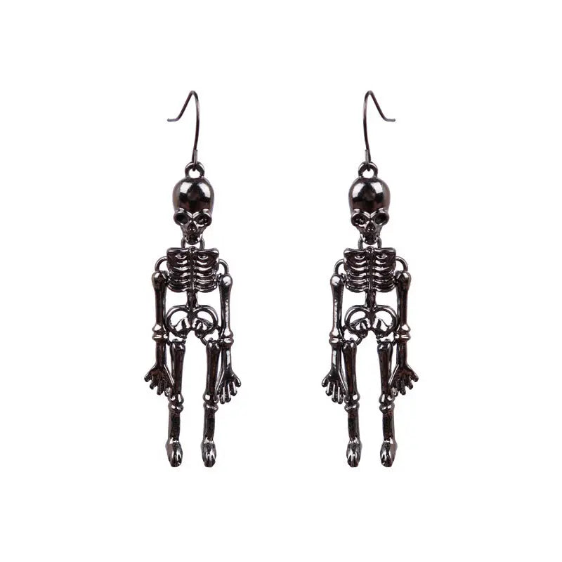 Skeleton Alloy Earrings - FloofChonk