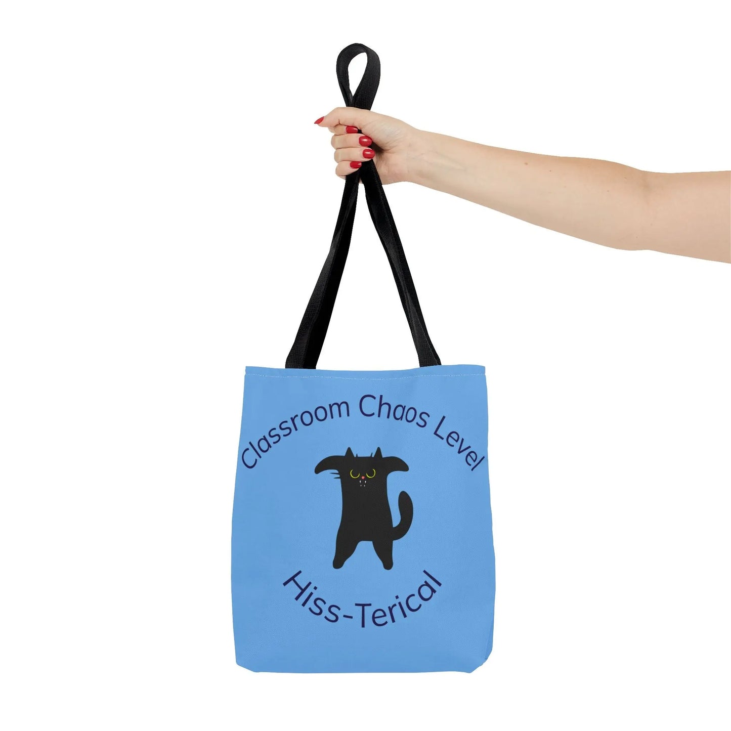 Tote Bag - Classroom Chaos Level Hiss-terical Tote for Teachers Printify