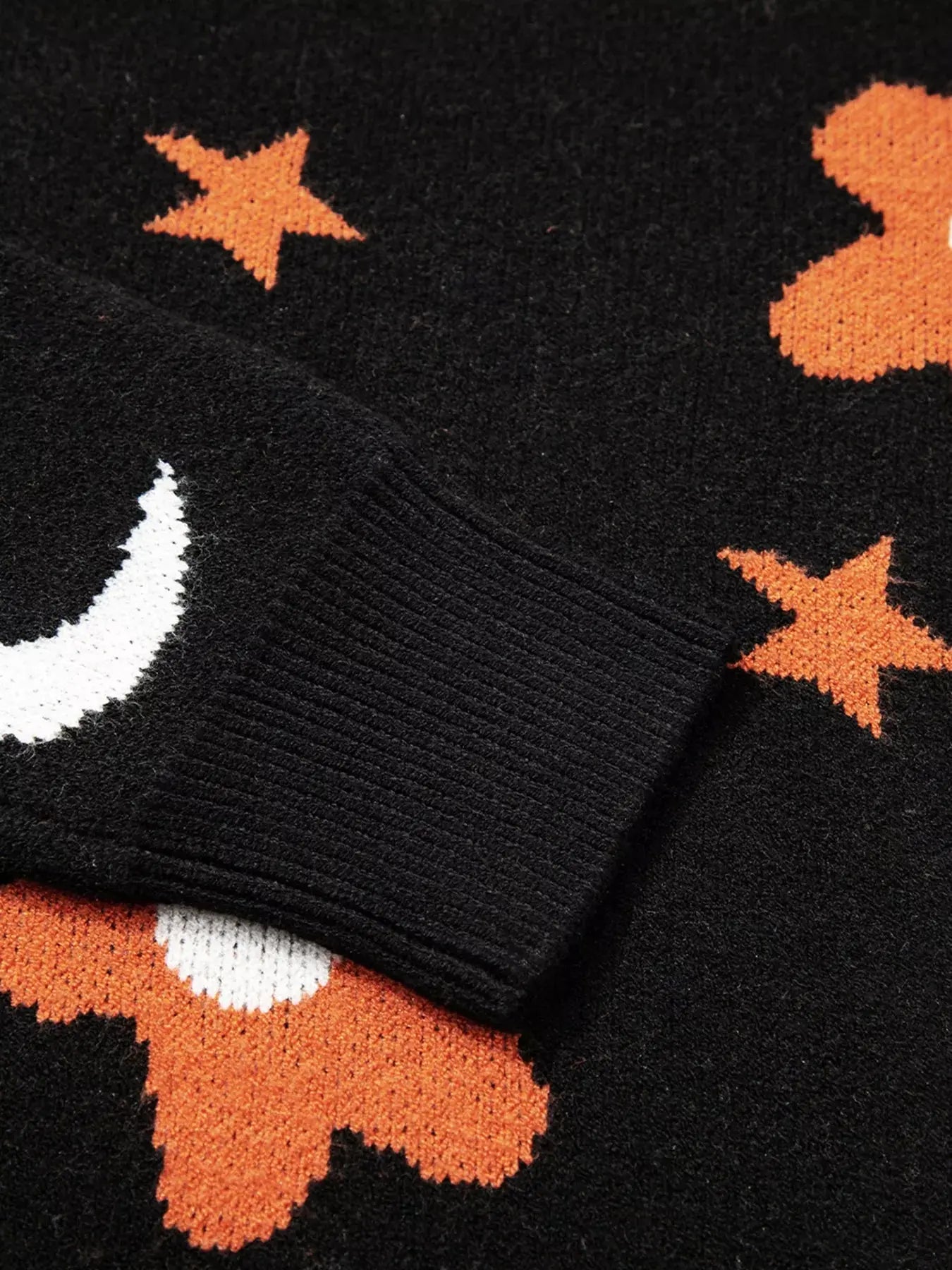 Halloween Gothic Pattern Long Sleeve Sweater - FloofChonk