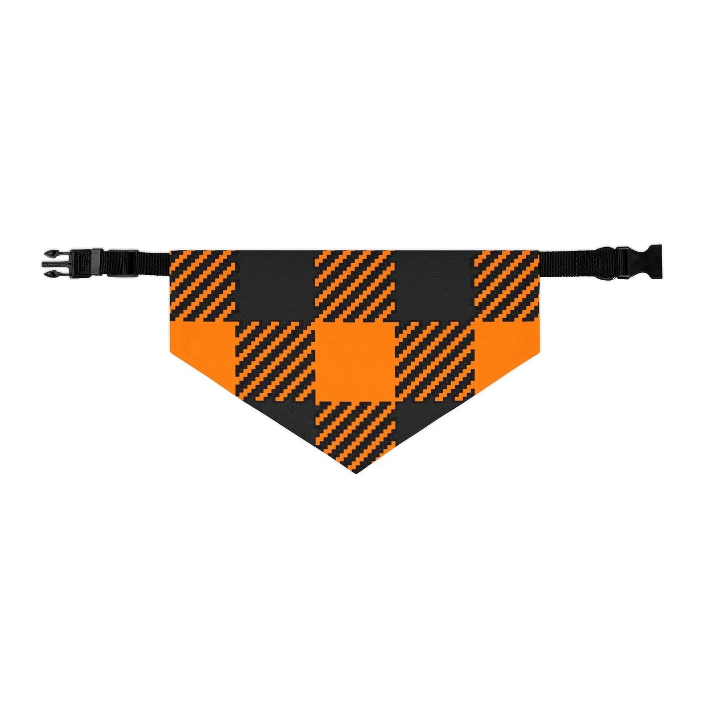 Pet Bandana Collar - Halloween Plaid Style - FloofChonk
