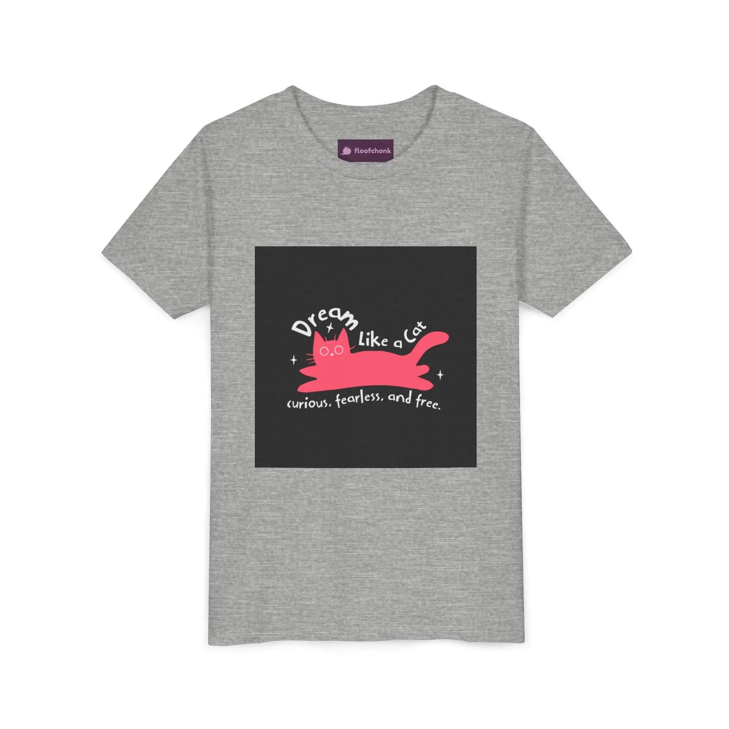 Dream Like a Cat Youth Tee - Fun Cat Design, Perfect Gift for Kids, Birthday Present, Cat Lovers, Inspirational Apparel Printify