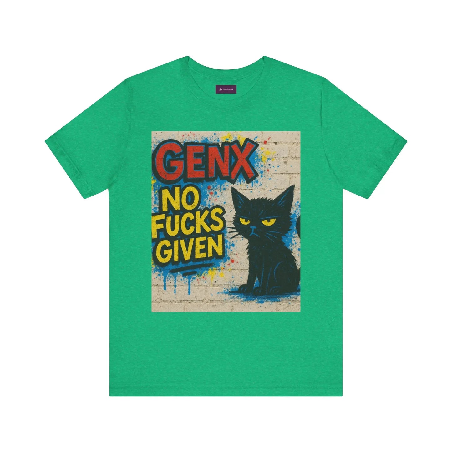 Graphic Cat Tee - Unisex Jersey Short Sleeve T-Shirt for Cat Lovers Printify
