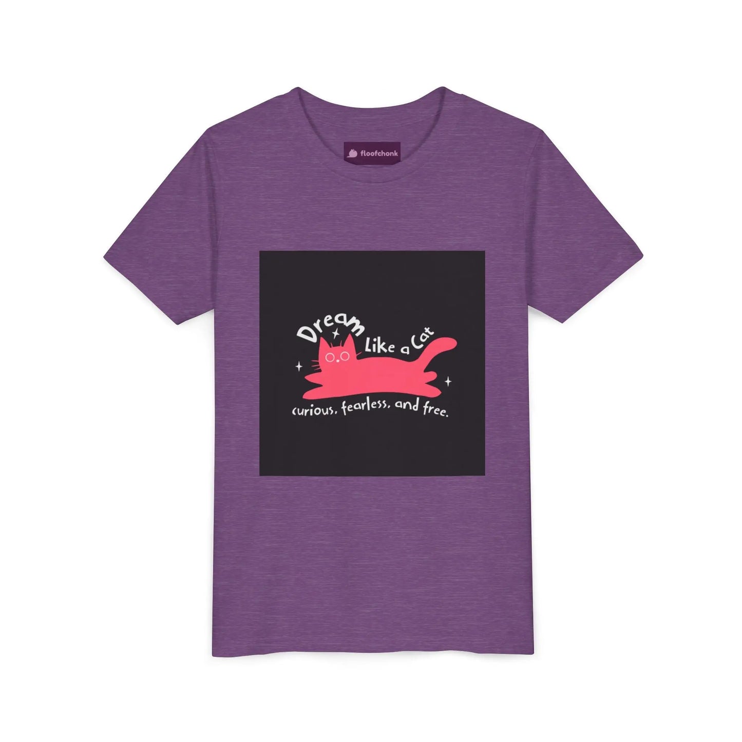 Dream Like a Cat Youth Tee - Fun Cat Design, Perfect Gift for Kids, Birthday Present, Cat Lovers, Inspirational Apparel Printify