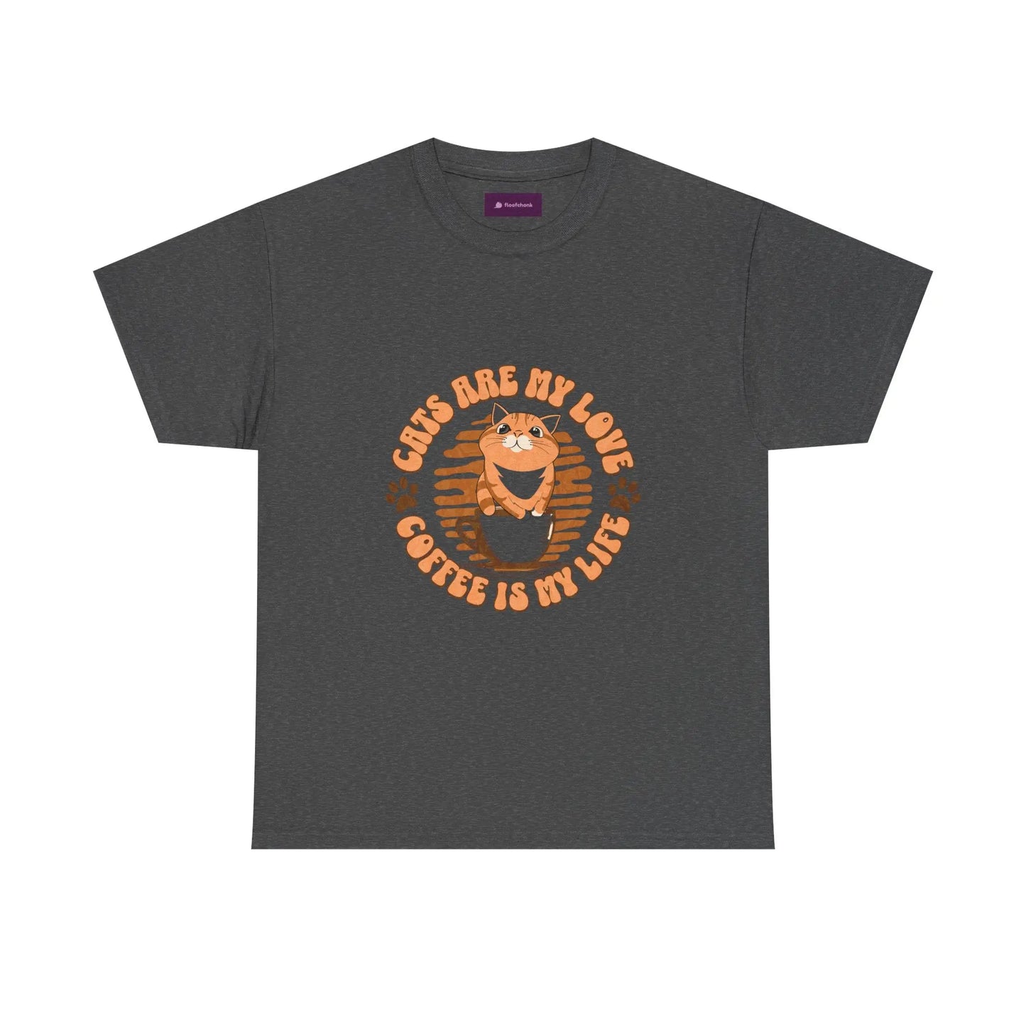Retro Coffee Tee, Funny Cat Lover Shirt, Gift for Pet Owners, Cute Graphic Tee, Inspirational Animal Apparel Printify