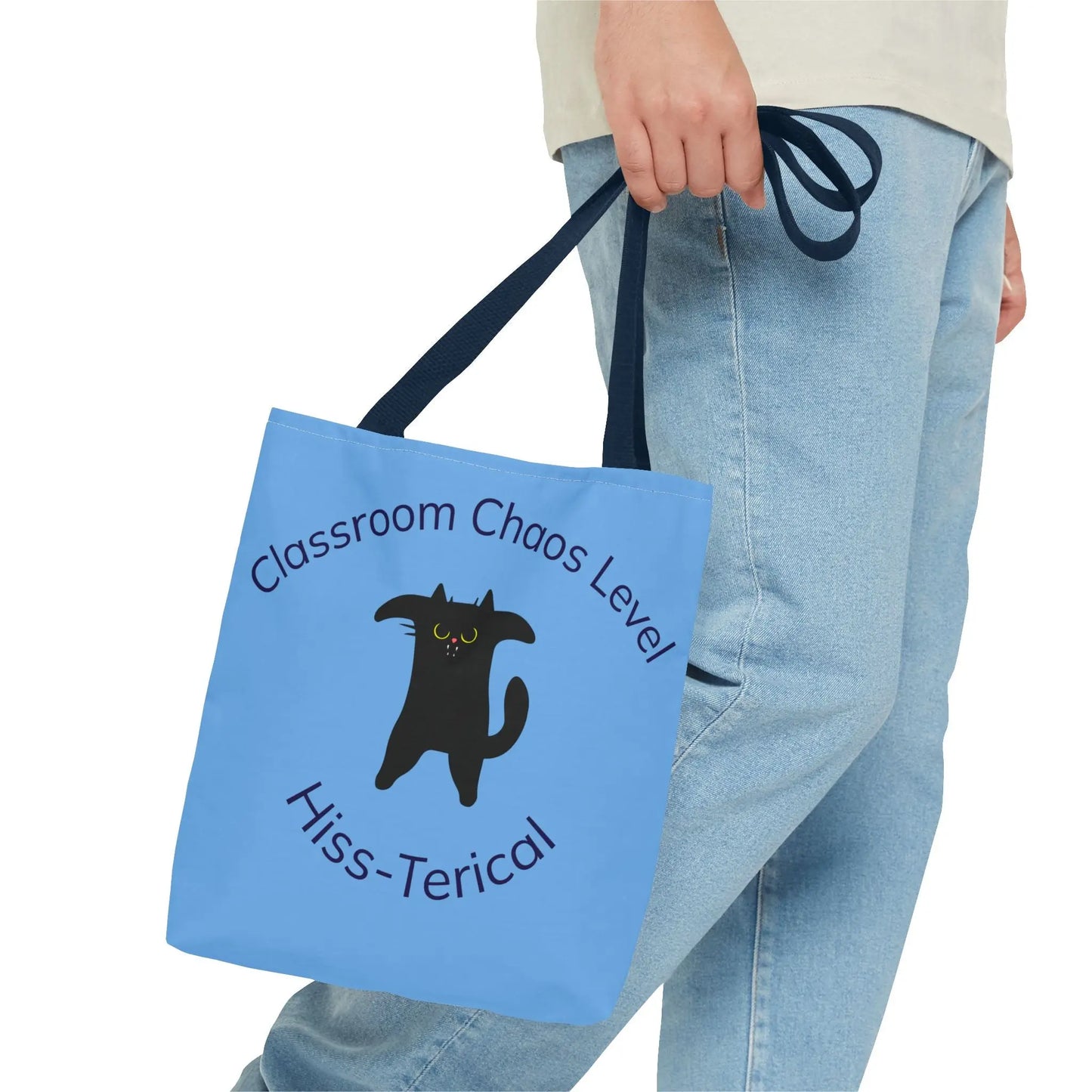 Tote Bag - Classroom Chaos Level Hiss-terical Tote for Teachers Printify