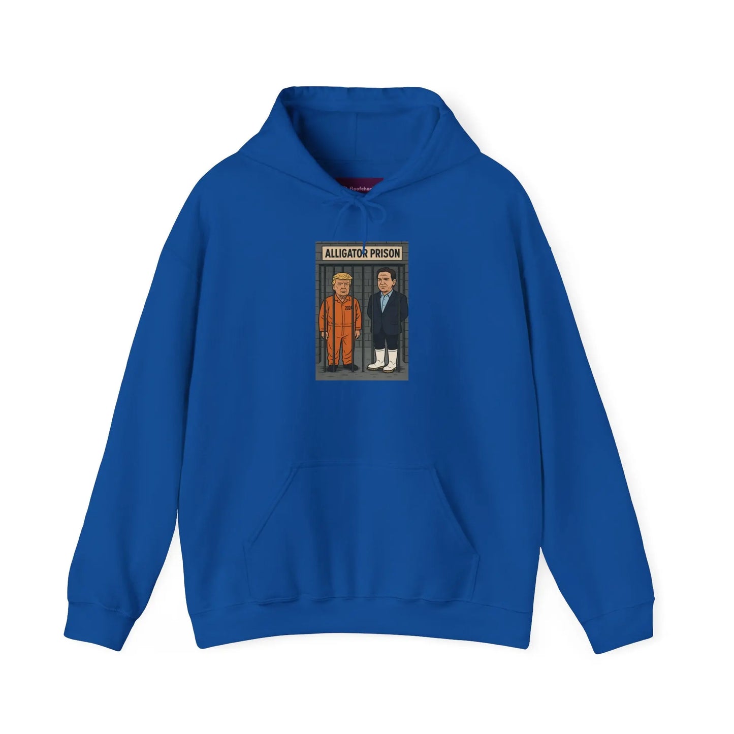 Trump Prison Humor Hoodie - Funny Unisex Sweatshirt, Gift for Friends, Unique Prisoner Design, Cozy Casual Wear, Perfect for Gifting Printify