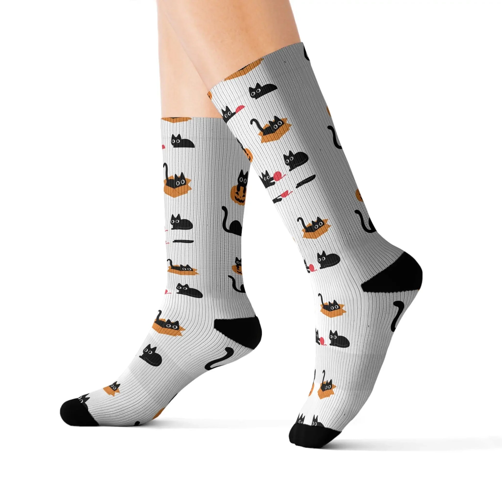 Cat Lovers Sublimation Socks - FloofChonk