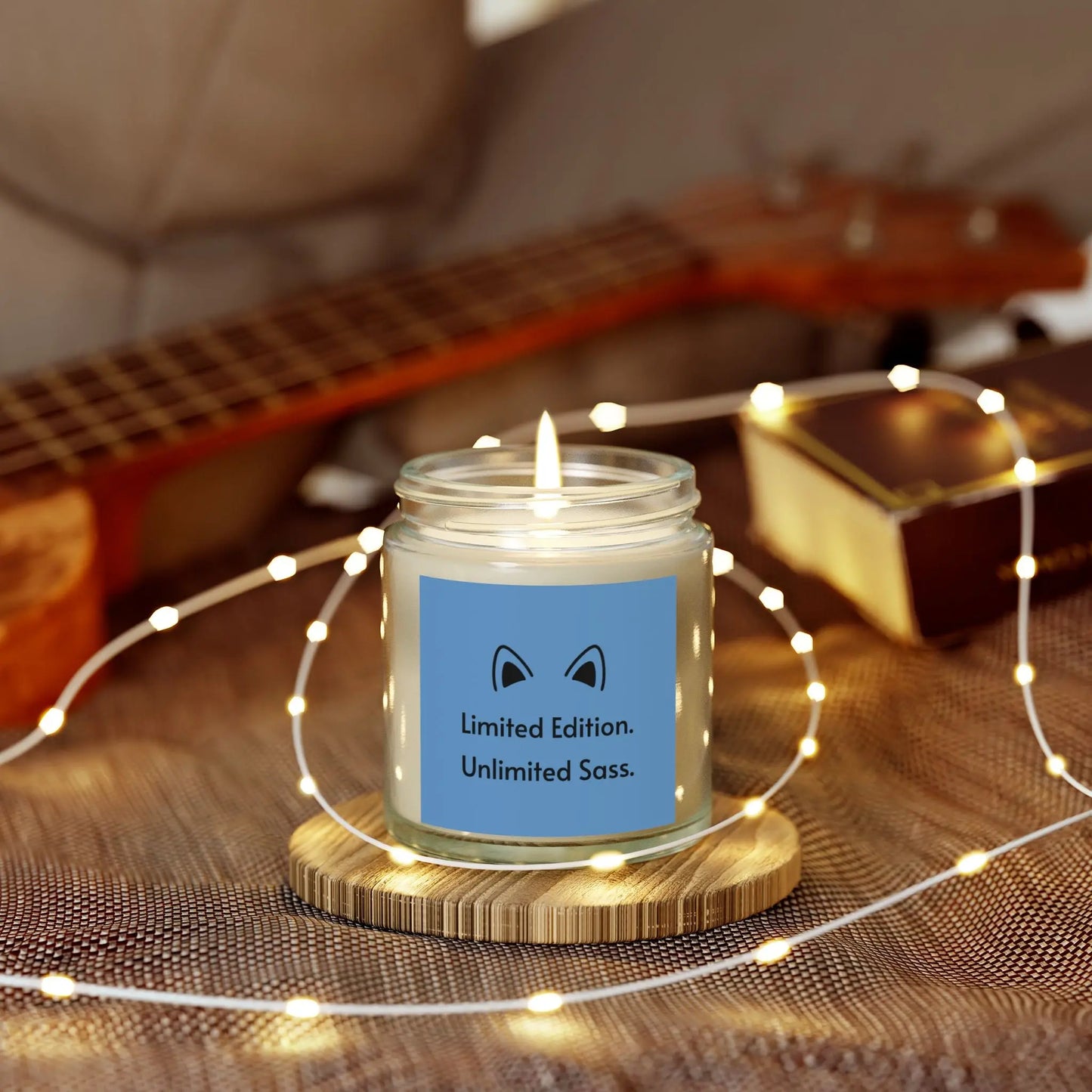 Scented Candles with Unlimited Sass | Coconut Apricot Wax | Perfect Gifts for Home Decor, Relaxation, Self-Care, FloofChonk Exclusive Printify