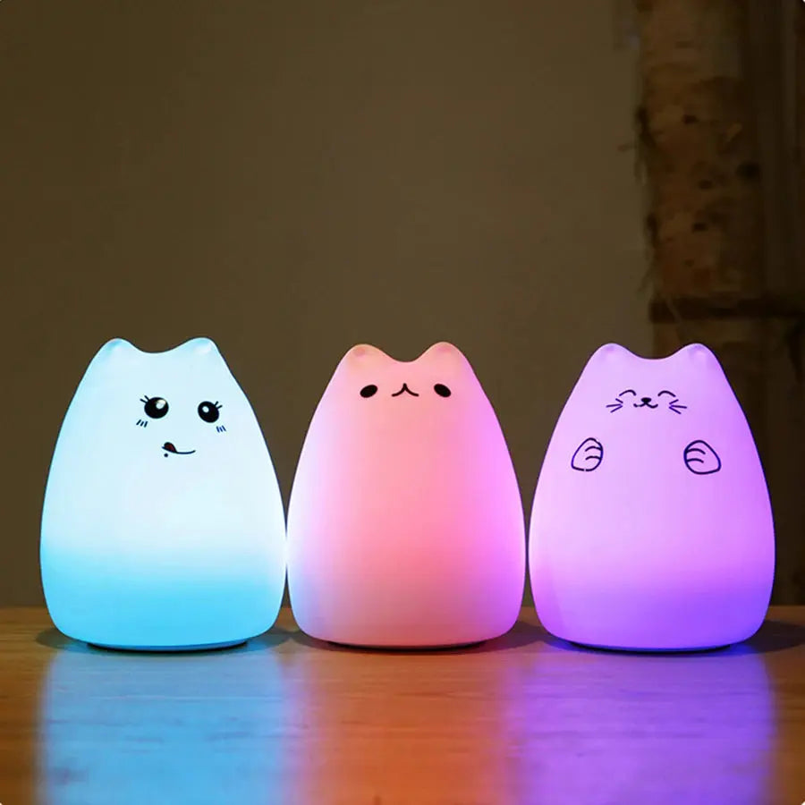 Colorful LED Cat Night Light Dropshipman