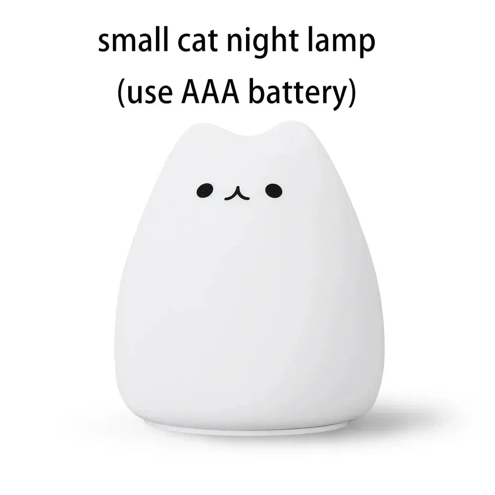 Colorful LED Cat Night Light - FloofChonk