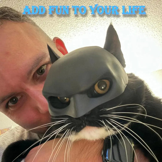 Gift Black Bat Cat Avenger Mask Matte Cool Bat Mask Superhero Cute Pet Toys For Cats And Dogs Dropshipman