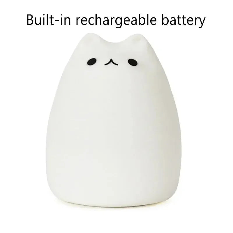Colorful LED Cat Night Light - FloofChonk