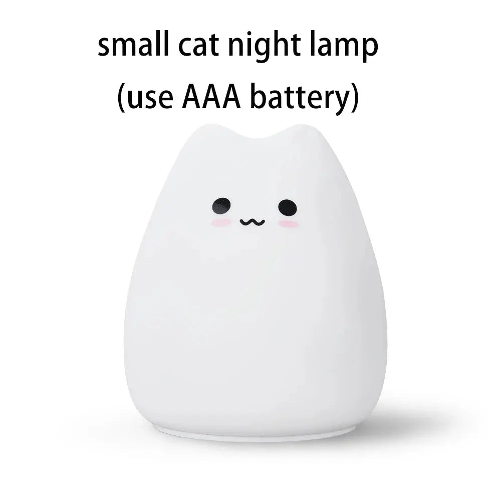 Colorful LED Cat Night Light - FloofChonk
