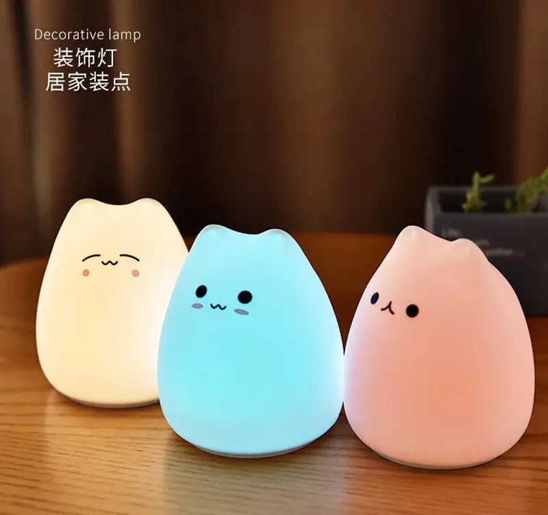 Colorful LED Cat Night Light Dropshipman
