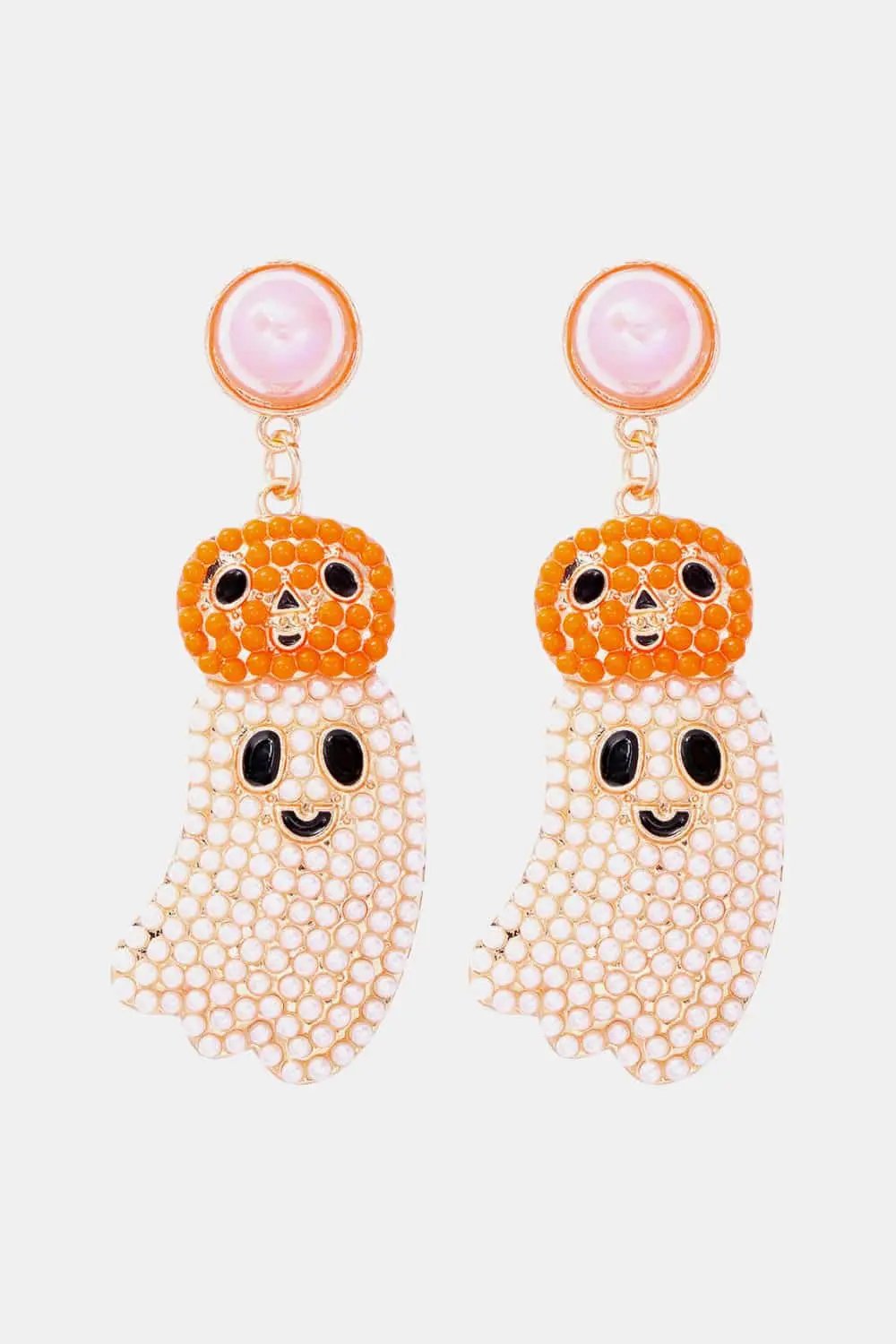Halloween Ghost Shape Dangle Earrings - FloofChonk