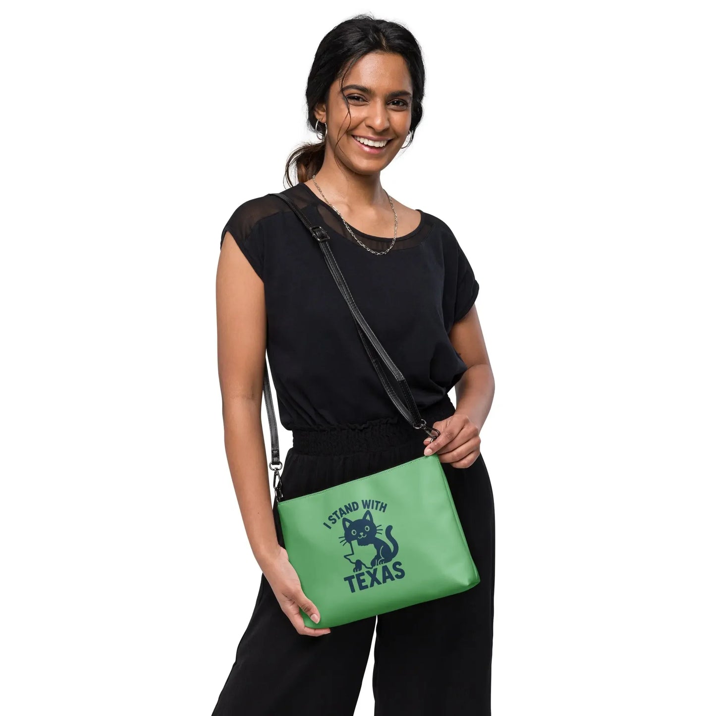 I Stand with Texas Crossbody Bag - FloofChonk