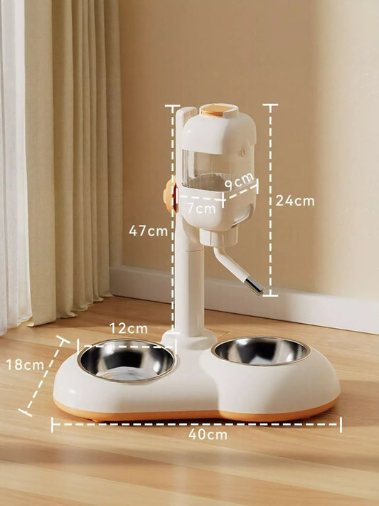 Automatic Pet Food and Water Dispenser Bowl - FloofChonk