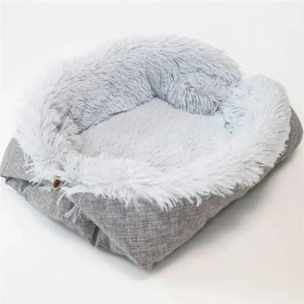 Autumn And Winter Dual-use Plush Pet Bed - FloofChonk