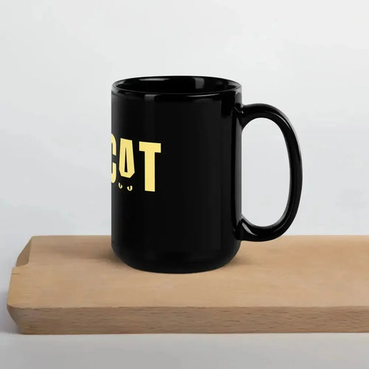Black Cat Glossy Mug - FloofChonk