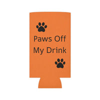 Can Cooler - Paws off my drink can coozy - Accessories