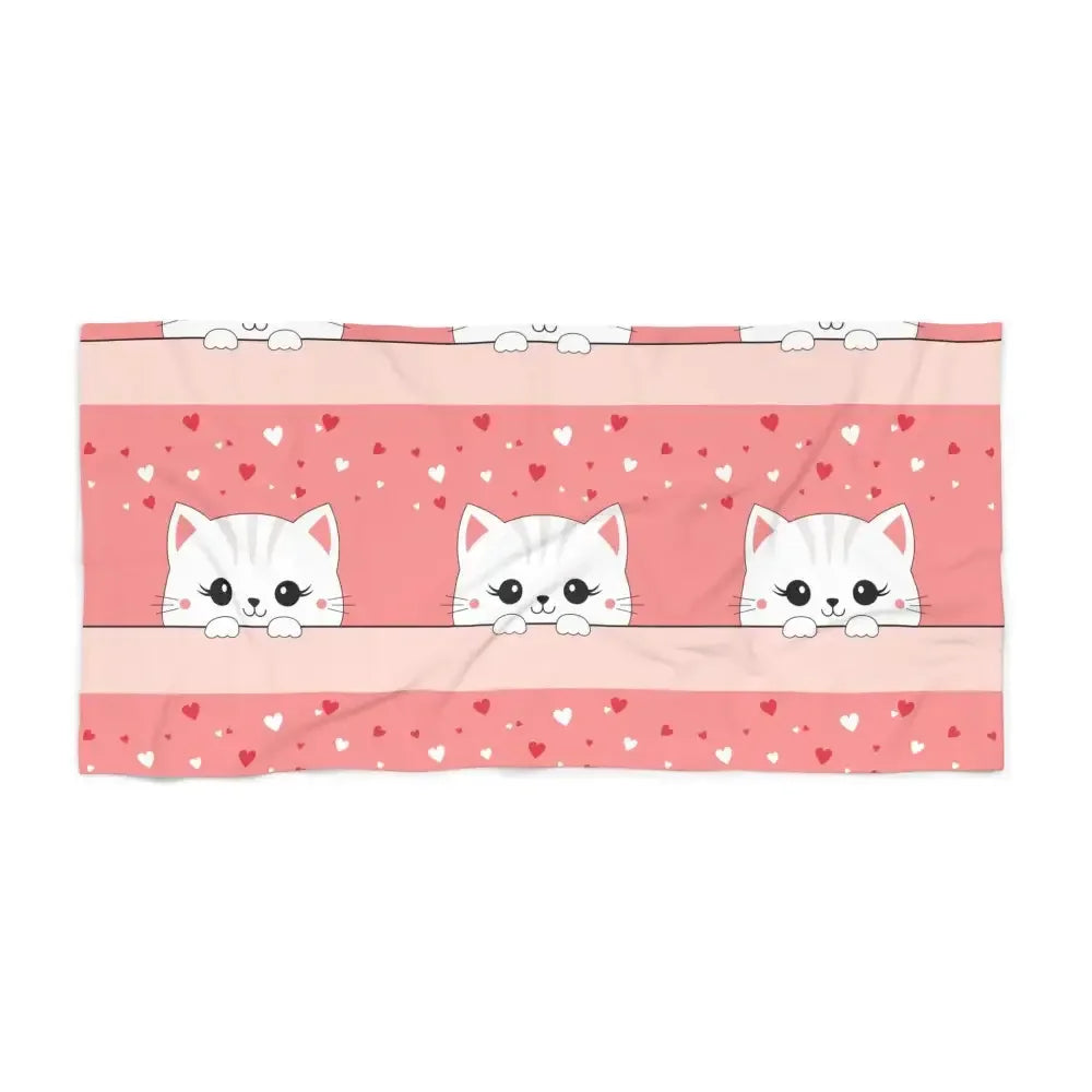 Cat Beach Towel - FloofChonk