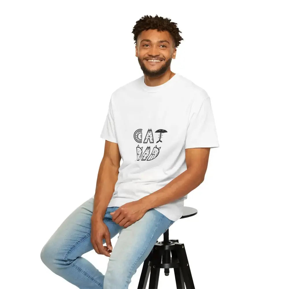 Cat Dad Unisex T-Shirt | Cute Cat Lover Gift, Funny Pet Apparel - FloofChonk