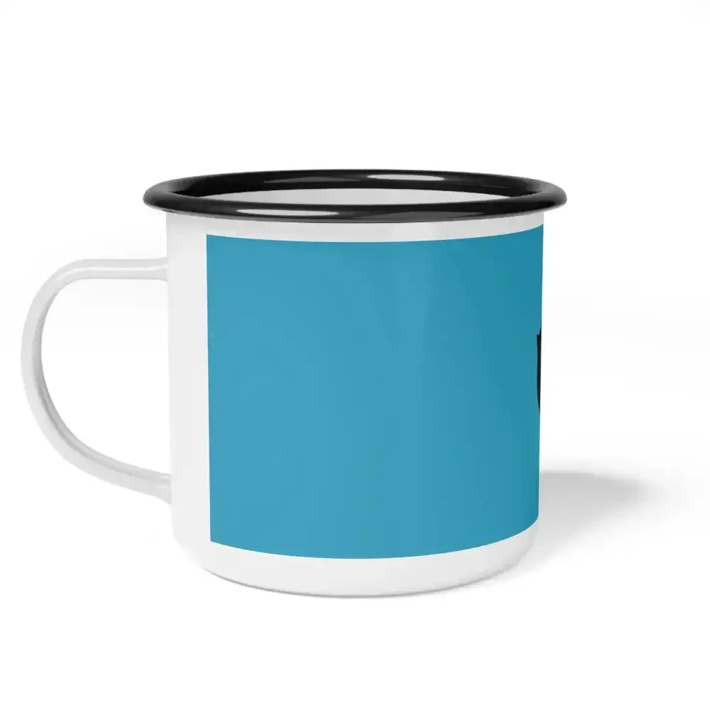 Cat Lover Enamel Camp Cup - Cute Kitty Design for Camping & Home - FloofChonk