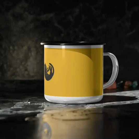 Cat Lover Enamel Camp Cup - Cute Kitty Design for Camping & Home - FloofChonk